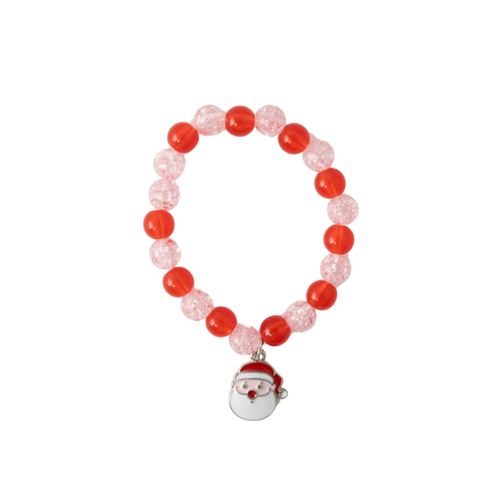 Kids Bead Charm Bracelet - SANTA